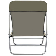 FAMIROSA Lettini Prendisole Pieghevoli 2 pz in Acciaio e Tessuto Talpa