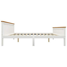 FAMIROSA Giroletto con 2 Cassetti Bianco in Massello di Pino 160x200 cm-0436