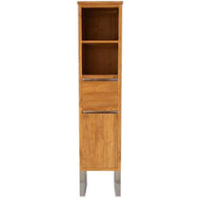 Titiana - Armadietto da Bagno in Legno di Teak e Acciaio Inox