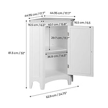 Teamson Home Mobile In Piedi Da Bagno In Legno Bianco D'Angolo ELG-586