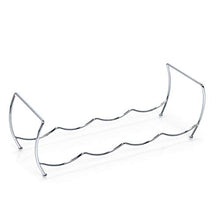 Zeller 27356 Portabottiglie di Vino, Argento, 42x14x14 cm, 3 unità, metallo