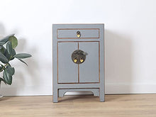 Yajutang Cassettiera cinese comodino in legno massello grigio