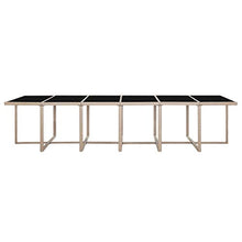 SKM Set da Pranzo da Giardino 17 pz con Cuscini in Polyrattan Beige