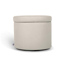 Arketicom Pandora Pouf Contenitore Rotondo Ecopelle Puff poggiapiedi SFODERABILE (42 D x 42 H, Beige)