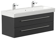 Mobile bagno con lavabo Geberit Icon 120cm nero satinato