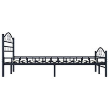 Festnight Giroletto, Struttura per Letto in Acciaio Nero 120x200 cm
