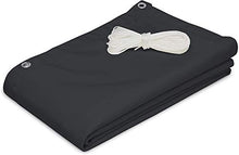 ROBAG Copertura Balcone Idrorepellente e Resistente agli Strappi Resistente agli Agenti atmosferici con Corda in Nylon e Fascetta, per Balcone Terrazzo Piscina (80x560cm  Antracite)