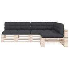 Buyounger Cuscini per Divano su Pallet 7 pz Antracite