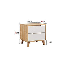Comodino Comodino con cassetti in Legno massello, con Forte capacità di Cuscinetto per Camera da Letto, Studio, ECC. Bellissimo. B