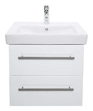 emotion Lavabo con mobiletto, Legno, Bianco Lucido, 55x45x44 cm, 2 unità