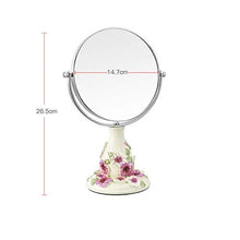 KK Timo. Specchio Trucco Vintage, Specchio 360 °;Supporto Girevole, Ingrandimento 1X E 3X, Specchio Cosmetico Rotante Doppio Laterale Doppio Rotante