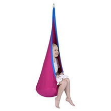 COSTWAY Amaca Bambini per Interni ed Esterni con Cuscino, Amaca Altalena Versatile,Colore Scelta, 70 x 160cm (ROSEO)