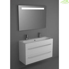 Kit Mobile lavabo RIHO & SLIMLINE SET 72 in acrilico lucido, 100 x 38 a 60,5 cm