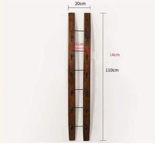 Classico Wine Rack Hanging solido legno di noce del colore della parete semplice Moderno Legno grano Chiaro forte e stabile pieghevole salvaspazio durevole disegno semplice di Hanging calice di metter