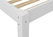 Erst-Holz Letto Matrimoniale Bianco Classico 140x200 in Pino con doghe rigide 60.38-14W