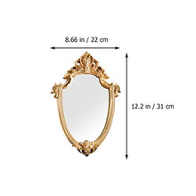 WINOMO Retro Hanging Specchio Trucco di Bellezza Specchio Specchio del Bagno Specchio della Decorazione della Casa Ornamento D' Oro