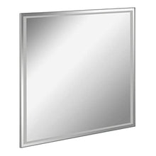 FACKELMANN - Set di mobili da bagno, 4 pezzi, colore: Bianco lucido Milano - Specchio da bagno con specchio a LED incluso, larghezza 60 cm