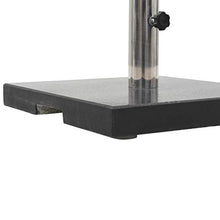 Festnight Base per Ombrelloni, Base per Parasole in Granito 20 kg Quadrata Nera