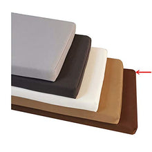Cuscino per Panca ，Cuscino per Panca da 2 posti， per sedili di panchine Giardino Balcone terrazza Marrone-Marrone 60 * 30 * 5cm(23 * 12 * 2in)