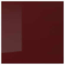 KALLARP cassetto frontale 40 x 40 cm lucido rosso scuro-marrone