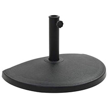 Base per ombrellone Mezzo tondo Polyresin 15 kg Nero Casa e giardino Prato e giardino Vita all'aperto Accessori per ombrelloni e ombrelloni da esterno Basi per ombrelloni da esterno Ombrellone da este