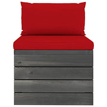 vidaXL Set Divani da Giardino su Pallet 7 pz con Cuscini Massello Pino