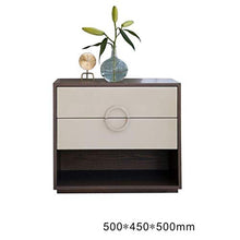 RCLD Comodini Armadio di stoccaggio Pannello di Rivestimento Quadrato Semplice in Legno (Color : White, Size : 50 * 45 * 50cm)