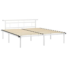 vidaXL Giroletto Bianco in Metallo 180x200 cm