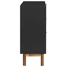 Tidyard Credenza 90x33,5x80 cm in Legno Massello di Acacia e MDF,Robusta e Durevole