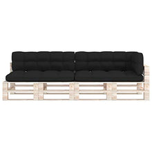 vidaXL Cuscini per Divano su Pallet 5 pz Neri