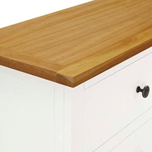 Cassettiera 105x33,5x73 cm in Legno Massello di Rovere