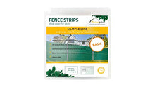 Thermoplast - Strisce di protezione per recinzioni, Vertical Basic, 60 m x 48 mm, 2,88 m2, verde RAL 6005 + 100 clip