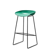 Sgabello da bar semplice da scrivania, sedia da bar, sedia da bar, sedia da sala da pranzo alla moda, moderna (colore verde, dimensioni: 75 cm)