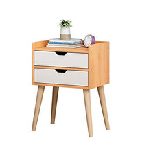 Comodino Semplice Moderna Bedstand 2 cassetti Piccolo Comodino Mini Camera Bagagli for tè e caffè Tavolo Comodino (Color : Brown)