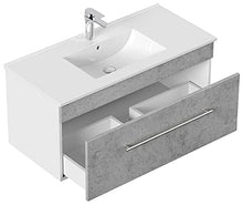 Set di mobili da bagno SANTINI 100 (4 pezzi) grigio cemento