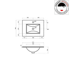 Kiamami Valentina MOBILE BAGNO A PARETE 60 CM CON ANTE E LAVABO | VENEZIA