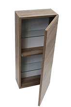 tft Pensile da Bagno 1 Anta Push 35x18x78,2 cm in Legno Ibiza Tabacco Chiaro