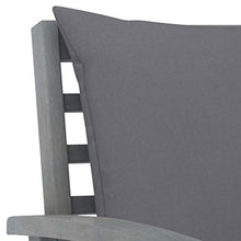 FAMIROSA Set Divani da Giardino 3 pz con Cuscini in Legno Acacia Grigio