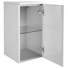 FACKELMANN Set di 5 mobili da bagno Milano sospesi, in ceramica, 80 cm, con specchio da bagno a LED