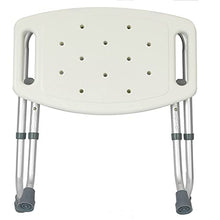 PrimeMatik - Sgabello per Doccia e Vasca Pieghevole Antiscivolo e Regolabile in Altezza 50x30 cm