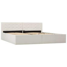 SKM Giroletto con Contenitore Idraulico Bianco Similpelle 180x200cm (46.4kg)