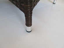 fantasie d oriente Poltrona in Rattan Sintetico Marrone Tiger Struttura in Alluminio C/Cuscino CM 58X63X89 H Non in Kit di Montaggio per Esterno Giardino