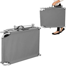 TecTake Set 2X Lettino a Sdraio per Prendere Il Sole con L'ombrello Parasole 190cm Arredamento da Giardino Grigio