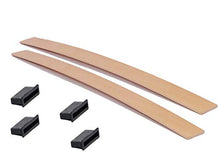 2 Listelli in Legno di Faggio su Misura + 4 innesti a Cappuccio (seleziona la Larghezza Desiderata della doga 6,7 o 5,2 x Misura a Propria Scelta x 0,8)