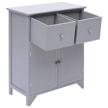SKM Armadietto Grigio 60x30x75 cm in Legno di Paulownia