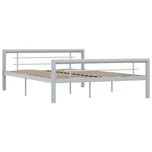 vidaXL Giroletto Grigio e Bianco in Metallo 120x200 cm