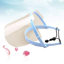 EXCEART Visiera in Plastica Trasparente Viso Integrale Cucina Visiera Antispruzzo Antinebbia Visiera Protettiva per Cucina Esterna (Blu)