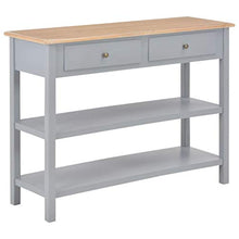 SKM Credenza Grigia 110x35x80 cm in MDF