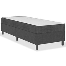 SKM Letto a Molle Grigio Scuro in Tessuto 90x200 cm (38.55kg)