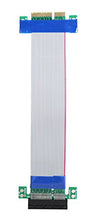 SaySure - PCI-E 4X Riser Card Extender Flex Extension Cable Ribbon